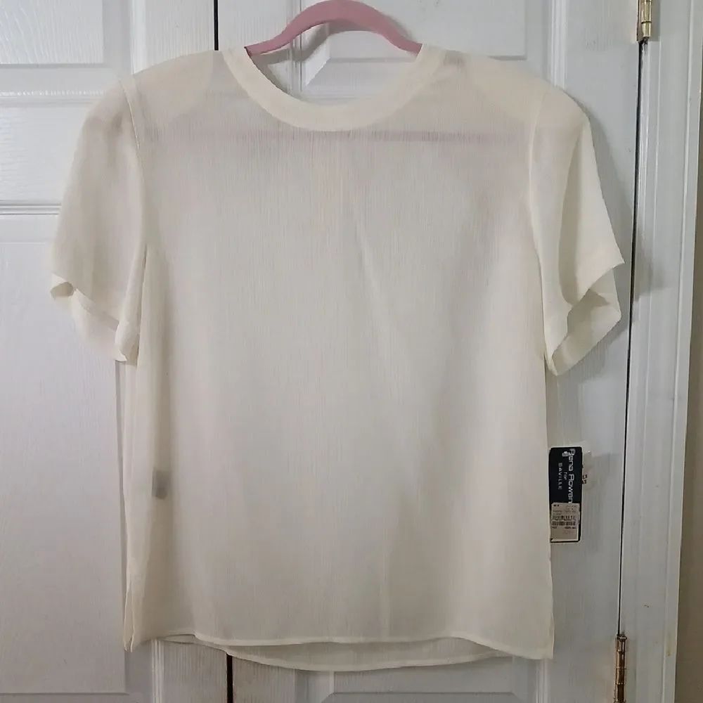 Rena Rowan for Saville vintage short sleeve blouse business casual Sz 16 NWT